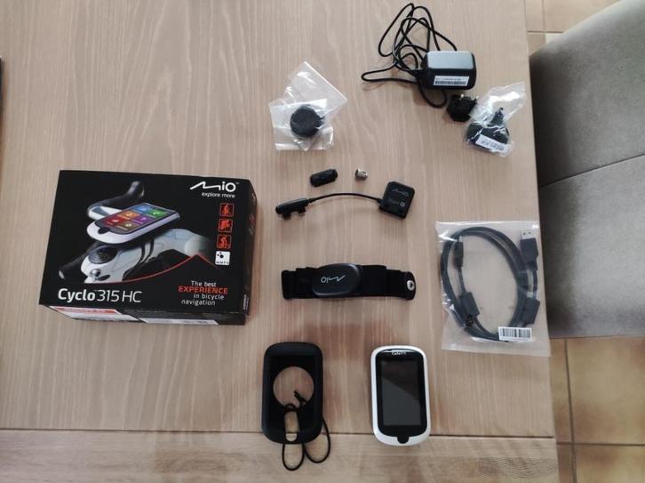 Mio 315HC, Fietsen en Brommers, Fietsaccessoires | Fietscomputers, Zo goed als nieuw, Cadanssensor, Draadloos, GPS, Hartslagsensor