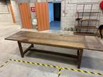 Eiken wagonplanken tafel (Topstuk!!), Huis en Inrichting, 200 cm of meer, 50 tot 100 cm, Eikenhout, Zo goed als nieuw