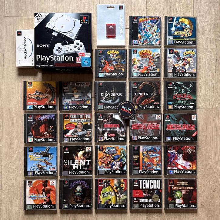 PlayStation 1 Classic Mini-console + games, Games en Spelcomputers, Games | Sony PlayStation 1, Zo goed als nieuw, Ophalen of Verzenden