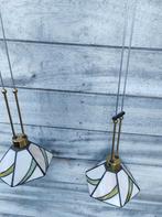 Duo hanglamp Art Nouveaustijl, Enlèvement, Utilisé, Verre