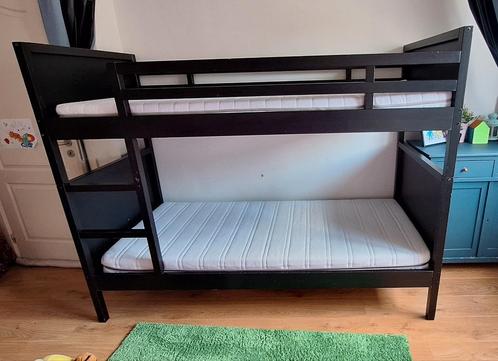 Stevig stapelbed Norddal + 2 matrassen, Huis en Inrichting, Slaapkamer | Stapelbedden en Hoogslapers, Gebruikt, Stapelbed, Ophalen