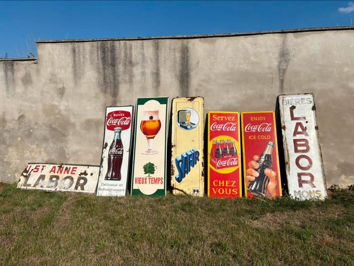 Lot de plaque emaillées, Verzamelen, Merken en Reclamevoorwerpen, Ophalen