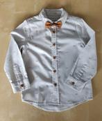 Mooi beige hemd met strikje Kidz Nations, maat 110, Overhemd of Blouse, Ophalen of Verzenden, Zo goed als nieuw, Kidz Nation