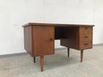 Vintage teak bureau, Gebruikt, Ophalen, Bureau