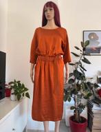 Copper-coloured satin dress CKS (size M/L) new, Kleding | Dames, Jurken, Ophalen of Verzenden, Zo goed als nieuw