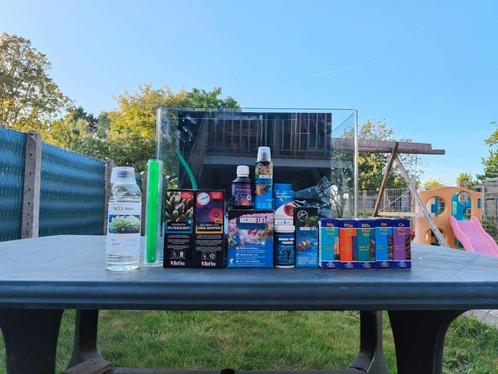 Zoutwater Aquarium + accessoires, Dieren en Toebehoren, Vissen | Aquaria en Toebehoren, Gebruikt, Leeg aquarium, Ophalen