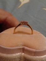 2x 14Karaats Roze Gouden Verlovingsring met Roze Diamanten, Nieuw, Kleiner dan 17, Roze, Dame