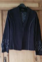 Zwart jasje in fluweel, Kleding | Dames, Ophalen of Verzenden, Zo goed als nieuw, Maat 42/44 (L), Zwart