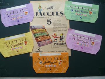Chocolade Jacques chocolat Pinocchio emballage publicité  beschikbaar voor biedingen