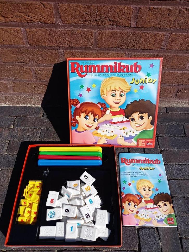 Rummikub Junior, Hobby en Vrije tijd, Gezelschapsspellen | Kaartspellen, Zo goed als nieuw, Ophalen