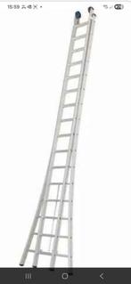 Aluminium ladder 2x4m, Doe-het-zelf en Bouw, Ladders en Trappen, Ophalen, Gebruikt, Ladder