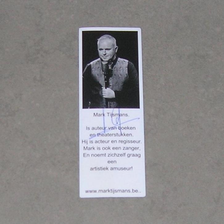 Bladwijzer “Mark Tijsmans”, Boeken, Overige Boeken, Ophalen