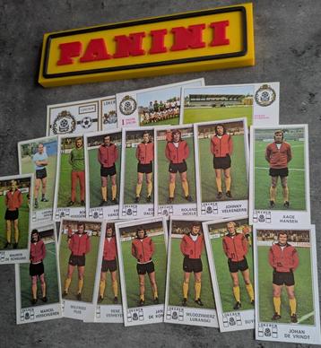  PANINI FOOTBALL 76 LOKEREN SK 18x STICKERS 1976 beschikbaar voor biedingen