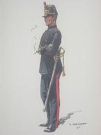 Écoles & services série J. Demart de 5 illustrations de 1950, Verzenden, Landmacht, Overige typen