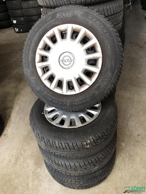 Opel Corsa en Astra winterbandenset 4 x 100 ET38 - 185-70-14, Auto-onderdelen, Banden en Velgen, Banden en Velgen, Winterbanden
