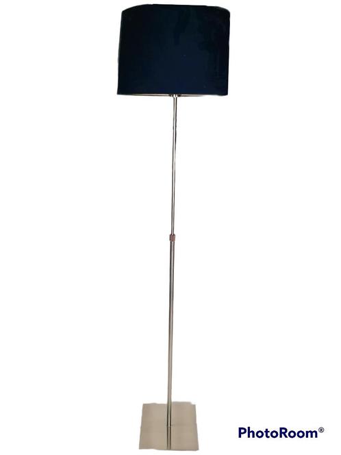 Vloerlamp met kap blauw verstelbaar, Huis en Inrichting, Lampen | Vloerlampen, Zo goed als nieuw, 150 tot 200 cm, Metaal, Stof