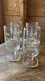Carlsberg glazen 4 stuks, Ophalen, Zo goed als nieuw