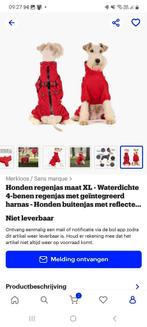 Hondenwinterjas xl nieuw, Dieren en Toebehoren, Ophalen of Verzenden, Nieuw