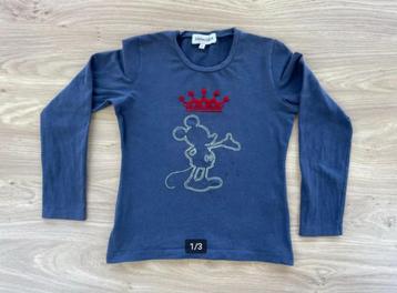 longsleeve Mickey Mouse - maat 8 jaar - maat 128 beschikbaar voor biedingen