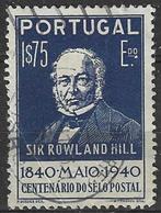 Portugal 1940 - Yvert 607 - Sir Rowland Hill (ST), Postzegels en Munten, Postzegels | Europa | Overig, Verzenden, Gestempeld, Portugal