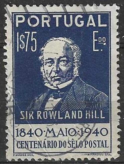 Portugal 1940 - Yvert 607 - Sir Rowland Hill (ST), Timbres & Monnaies, Timbres | Europe | Autre, Affranchi, Portugal, Envoi