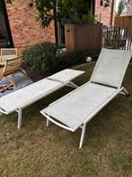 Ligstoelen alu, Tuin en Terras, Ligbedden, Ophalen, Gebruikt, Aluminium, Verstelbaar