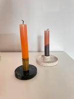 Kandelaars/kaarsenhouders, Ophalen of Verzenden, Gebruikt, Wit, Kandelaar