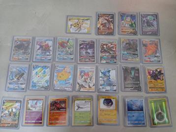 pokemon kaarten + sleeves  disponible aux enchères