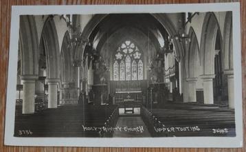 London oude postkaart Upper Tooting Holy Trinity Church 1922
