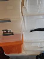 Grote stapel plastic opbergboxen 15 stuks, Enlèvement