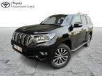 Toyota Land Cruiser Premium + Ombouw LV + Trekhaak, Auto's, Toyota, Automaat, USB, Zwart, Diesel