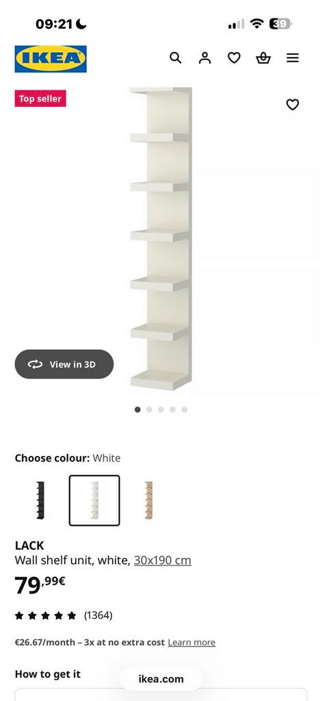 Ikea Shelf Kast, Huis en Inrichting, Kasten | Schoenenkasten, Zo goed als nieuw, Ophalen