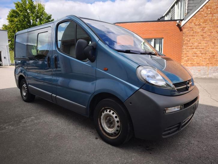 Opel Vivaro. 1.9 Diesel. Double kabine. 6 Zitplaatsen, Auto's, Opel, Bedrijf, Vivaro, ABS, Airbags, Airconditioning, Boordcomputer