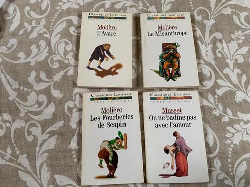 Classique Larousse 4 livres: Molière, Musset: L’avare, Le Ph, Boeken, Literatuur, Gelezen, België, Verzenden