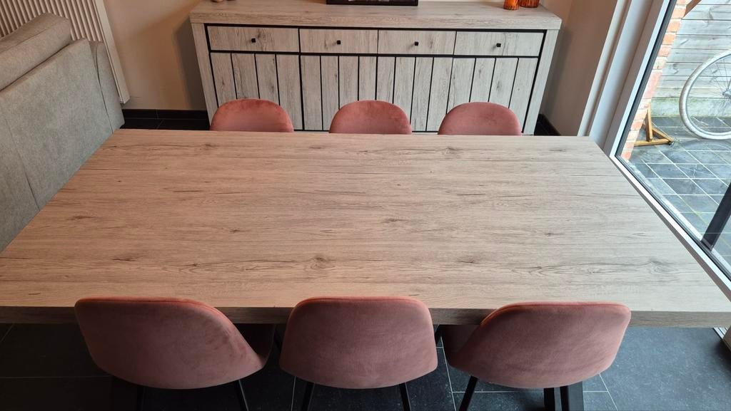 Tafel 195 cm op 90 cm, Ophalen