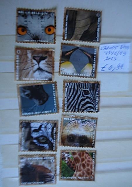 Belgique  Carnet B140 (O)  [[ 4340/49 ]], Timbres & Monnaies, Timbres | Europe | Belgique, 1 Autocollant, Sans enveloppe, Affranchi