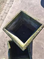 Bloempotten in beton, Ophalen, Gebruikt, Minder dan 30 cm, Vierkant