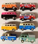 8 fourgonnettes Welly Volkswagen T1 1:34-1:36, Enlèvement ou Envoi, Comme neuf, Bus ou Camion, Autres marques