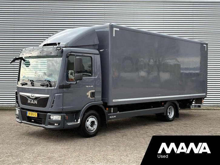 MAN TGL 8.160 4x2 BB Laadklep 1500kg Camera Motorrem, Auto's, Vrachtwagens, Bedrijf, Te koop, MAN, Diesel, Euro 6, Automaat, Zilver of Grijs