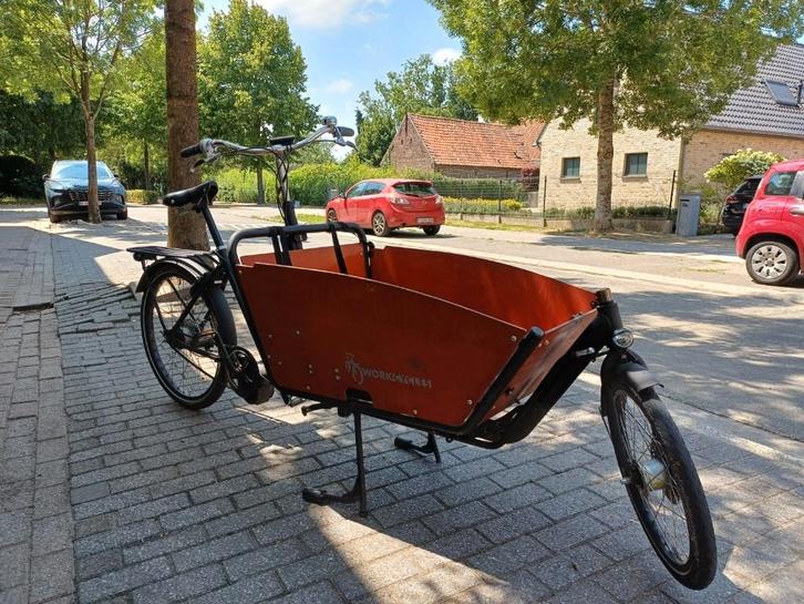Elektrische bakfiets Workcycles, Fietsen en Brommers, Fietsen | Bakfietsen, Gebruikt, Overige merken, 2 kinderen, Elektrisch, Huif
