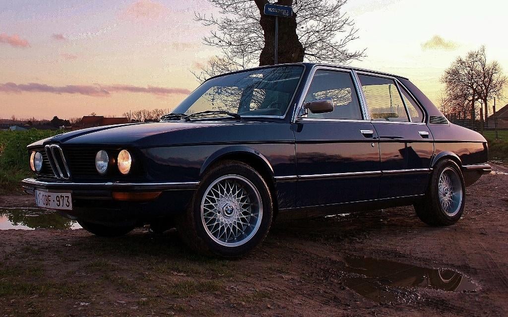 BMW 518 E12 (1978) Oldtimer, Auto's, Stof, Blauw, Particulier, Blauw