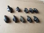 Lot de 10 boutons tsf bakelite, Enlèvement ou Envoi