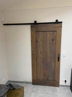 Volle eiken schuifdeuren, Ophalen, 200 cm of meer, Eikenhout, 50 tot 100 cm