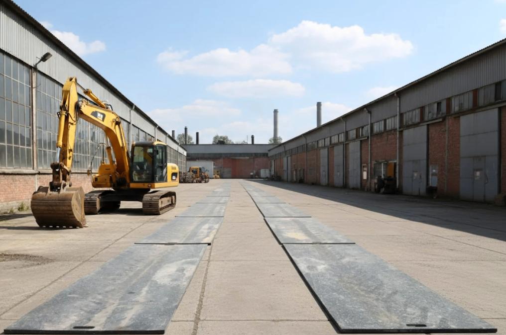 rijplaten kunststof / oprijplaten, Ophalen, Gebruikt