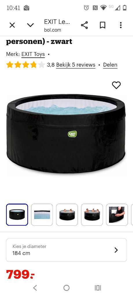 Jacuzzi, Jardin & Terrasse, Bains à remous et Spas, Utilisé, Gonflable, Couverture, Filtre, Pompe, Enlèvement