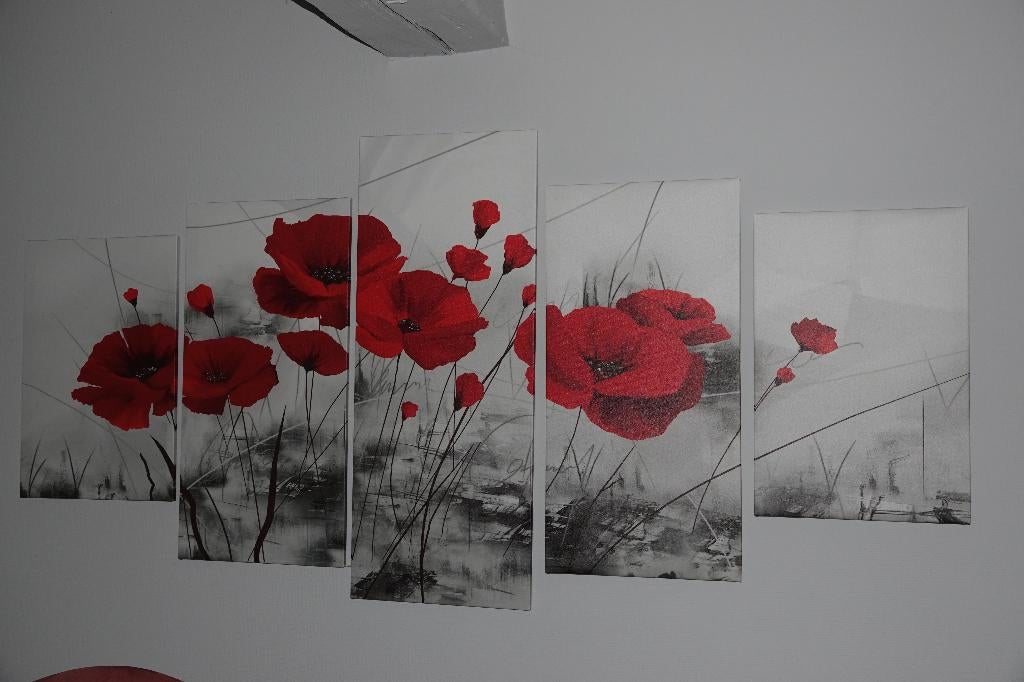 Cadre de décoration en triptyque, Maison & Meubles, Enlèvement, Comme neuf, 125 cm ou plus, 75 cm ou plus