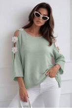 Pull épaules découvertes 1 motifs fleurs taille 42, Vêtements | Femmes, Tops, Envoi, Vert