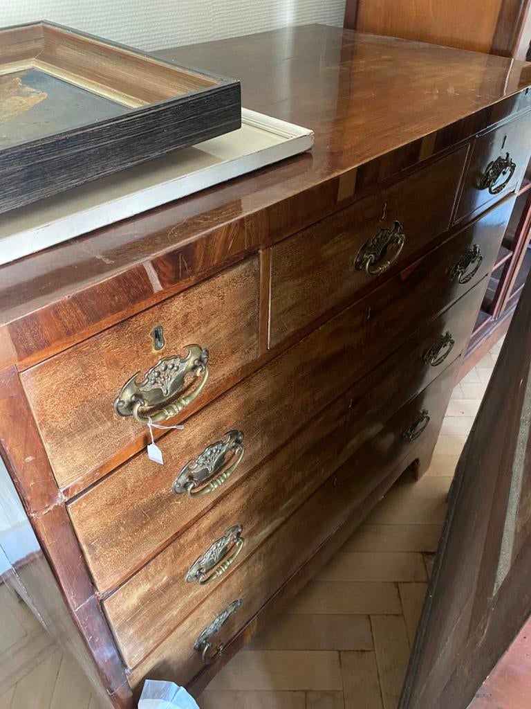 Klassieke houten commode ladenkast, Ophalen, Zo goed als nieuw