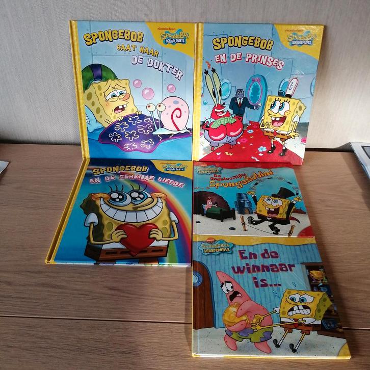 5 boekjes Spongebob, Boeken, Kinderboeken | Jeugd | 10 tot 12 jaar, Zo goed als nieuw, Ophalen of Verzenden