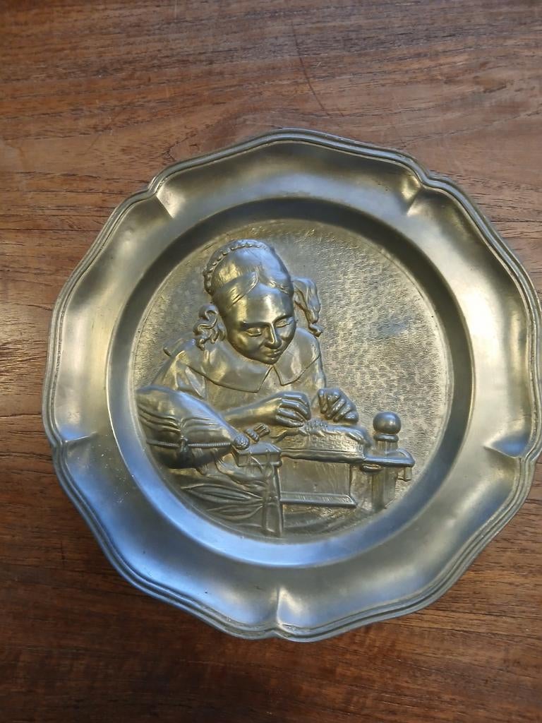 ASSIETTE EN ÉTAIN 92%  50 ANS DE MARIAGE  EUR 40,00 - FR